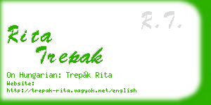 rita trepak business card